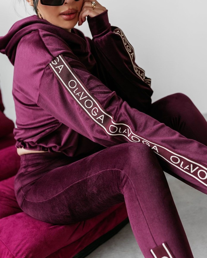 Komplet damski OLAVOGA CHANDAL 2025 śliwka - FashionPlace - 5