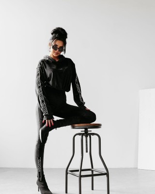 Komplet damski OLAVOGA CHANDAL 2025 czerń - FashionPlace - 1