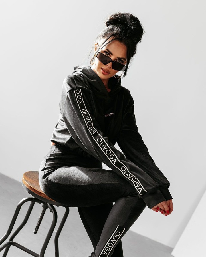 Komplet damski OLAVOGA CHANDAL 2025 czerń - FashionPlace - 3