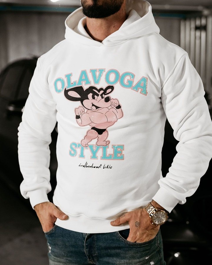 Bluza męska OLAVOGA FORME 2025 ecru - FashionPlace - 2