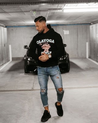 Bluza męska OLAVOGA FORME 2025 czerń - FashionPlace - 1