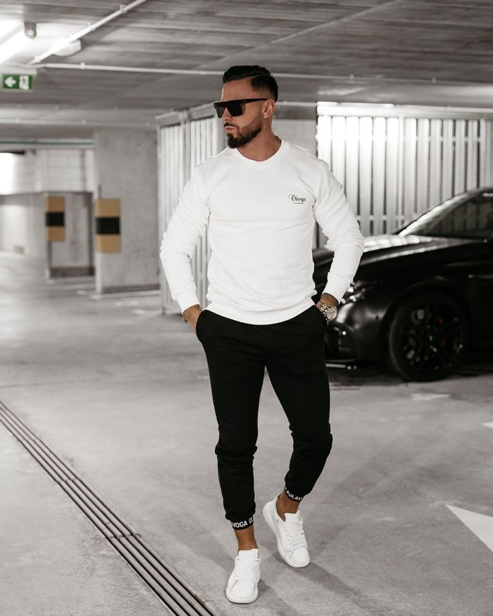 Bluza męska OLAVOGA PORTIVO 2025 ecru - FashionPlace - 1