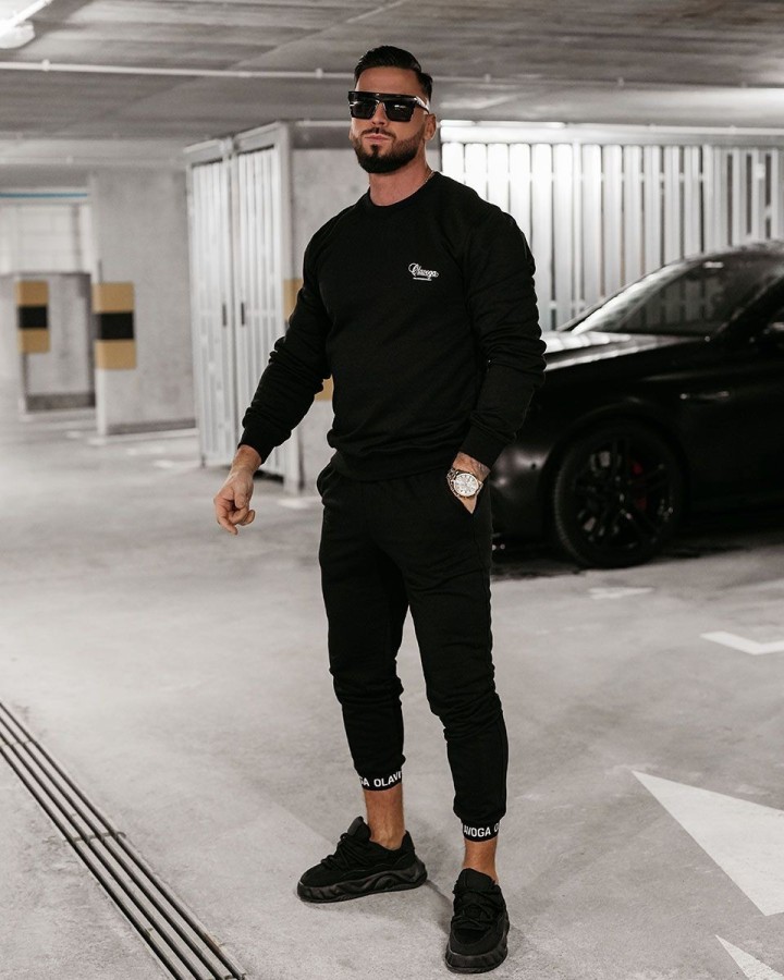 Bluza męska OLAVOGA PORTIVO 2025 czerń - FashionPlace - 1