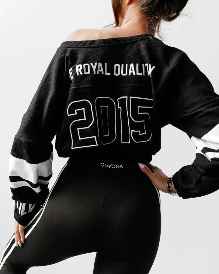 Bluza damska OLAVOGA KIRALI 2025 czerń - FashionPlace - 2