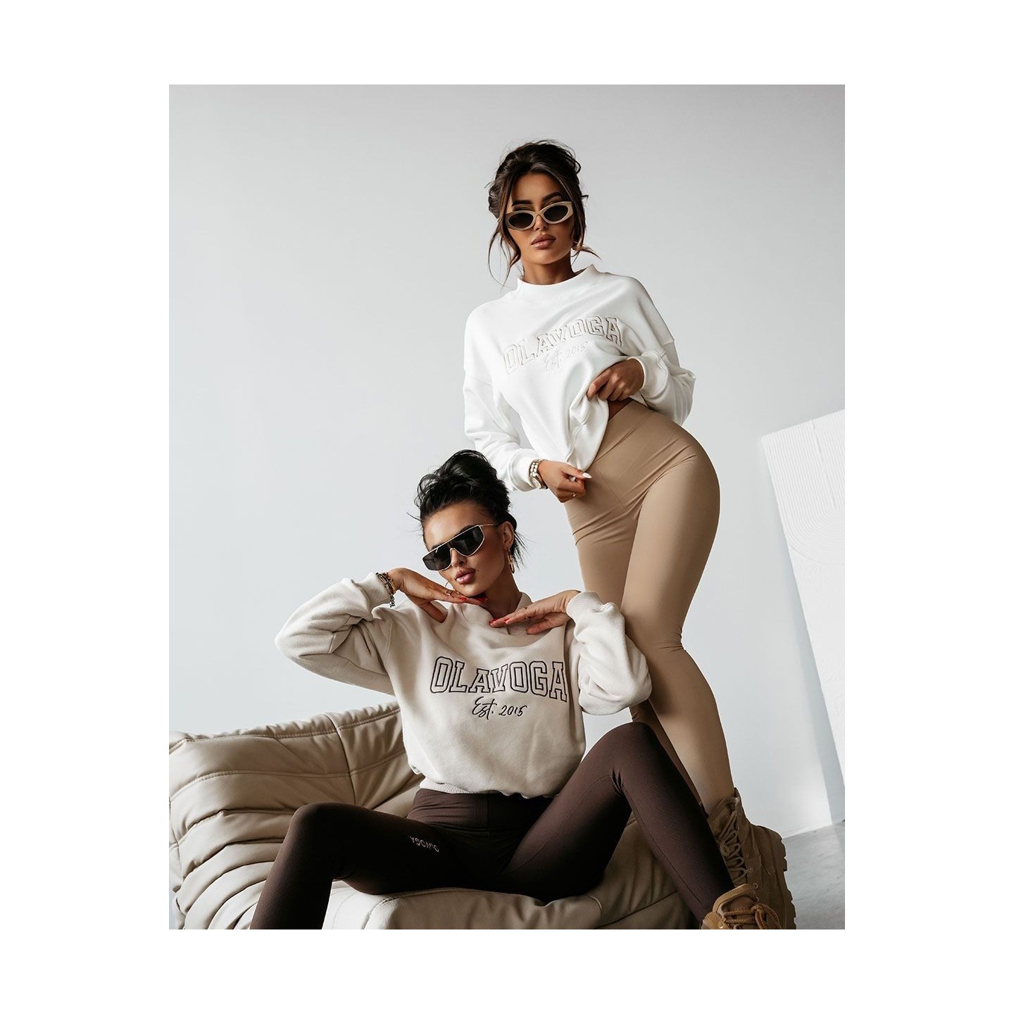 Bluza damska OLAVOGA LUPO 2025 ecru - FashionPlace - 5
