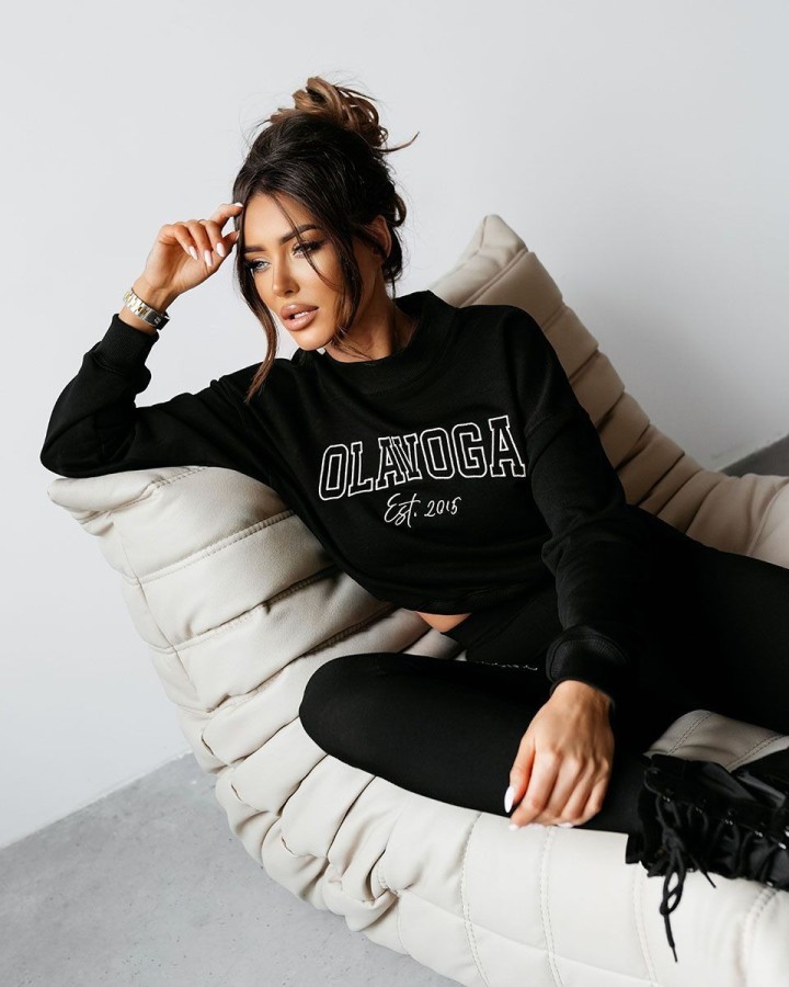 Bluza damska OLAVOGA LUPO 2025 czerń - FashionPlace - 3