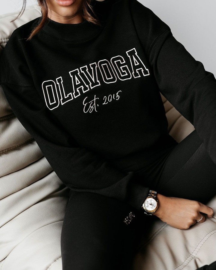 Bluza damska OLAVOGA LUPO 2025 czerń - FashionPlace - 5