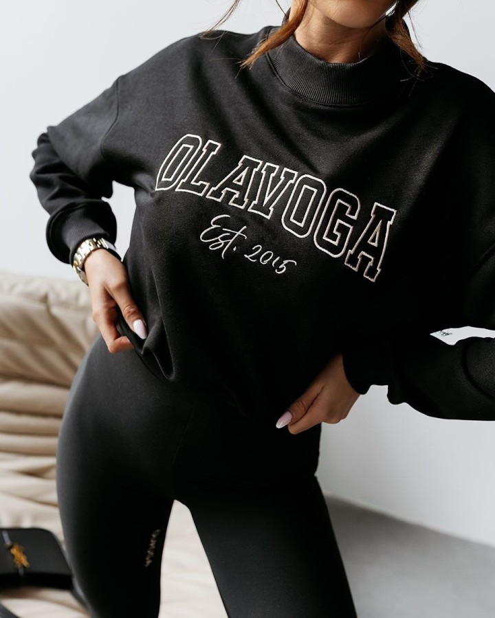 Bluza damska OLAVOGA LUPO 2025 czerń - FashionPlace - 6