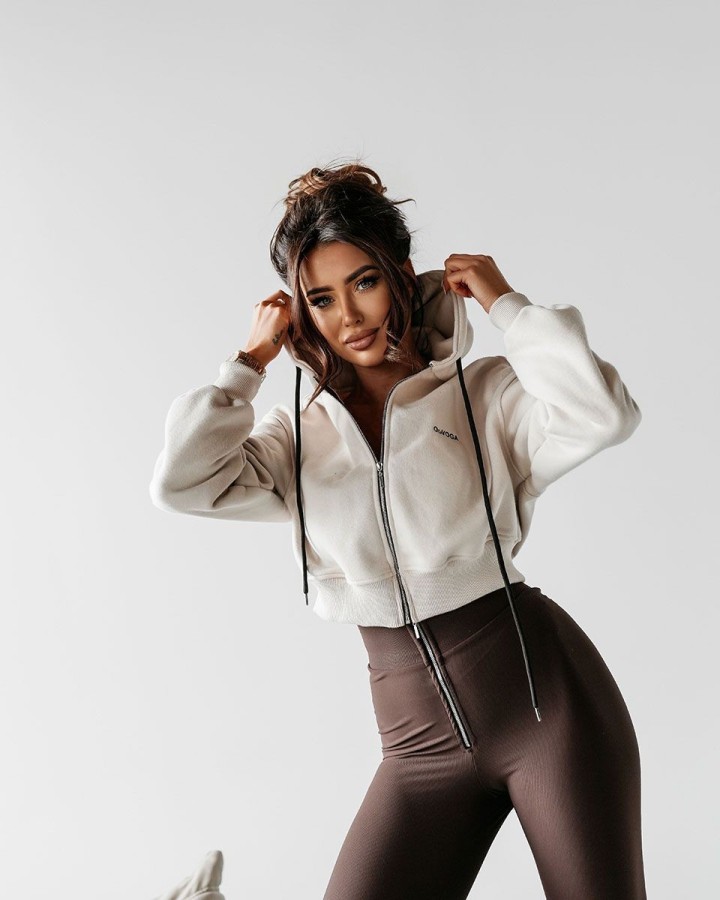 Bluza damska OLAVOGA KEMAL 2025 beż - FashionPlace - 1