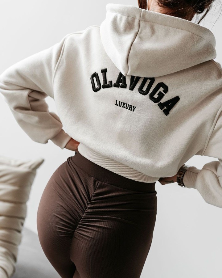 Bluza damska OLAVOGA KEMAL 2025 beż - FashionPlace - 3