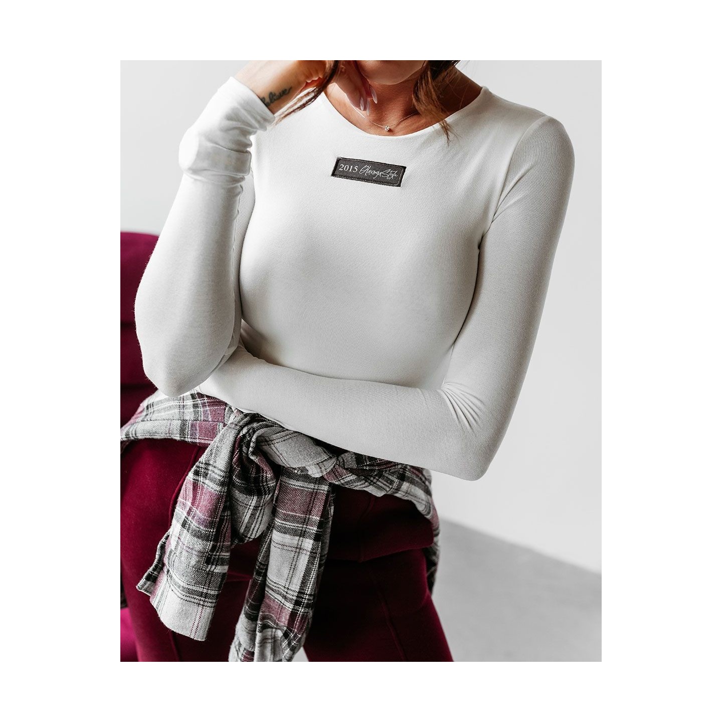 Body damskie OLAVOGA CUERPO 2025 ecru - FashionPlace - 4