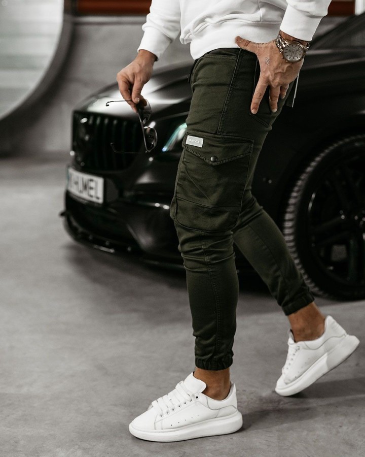 Spodnie męskie OLAVOGA VELOCITY 2025 khaki - FashionPlace - 2