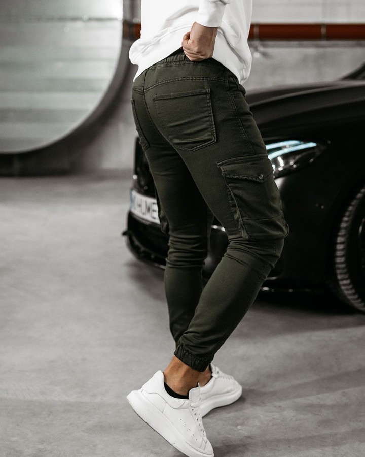 Spodnie męskie OLAVOGA VELOCITY 2025 khaki - FashionPlace - 3