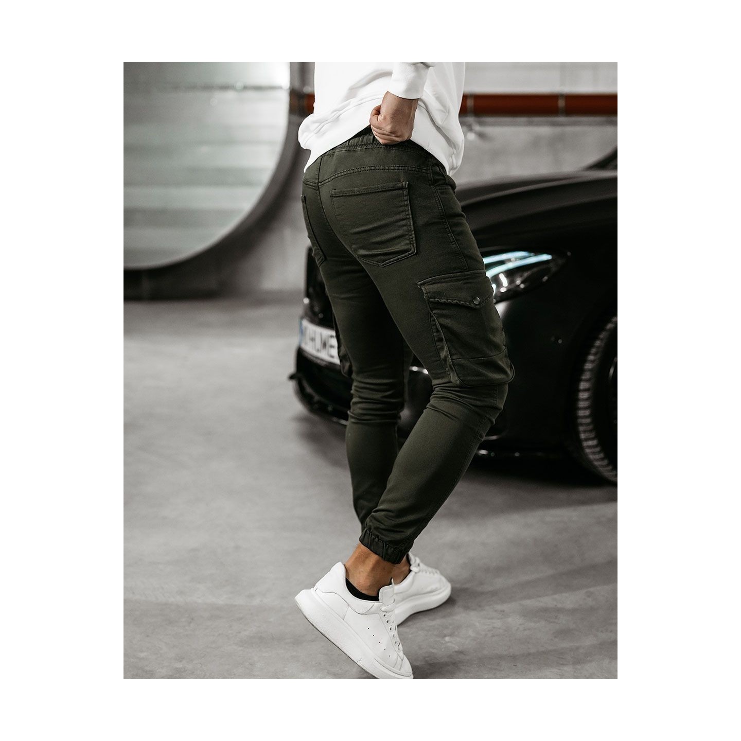 Spodnie męskie OLAVOGA VELOCITY 2025 khaki - FashionPlace - 3