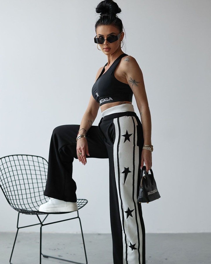 Spodnie damskie OLAVOGA ESTELLA 2025 czerń - FashionPlace - 1