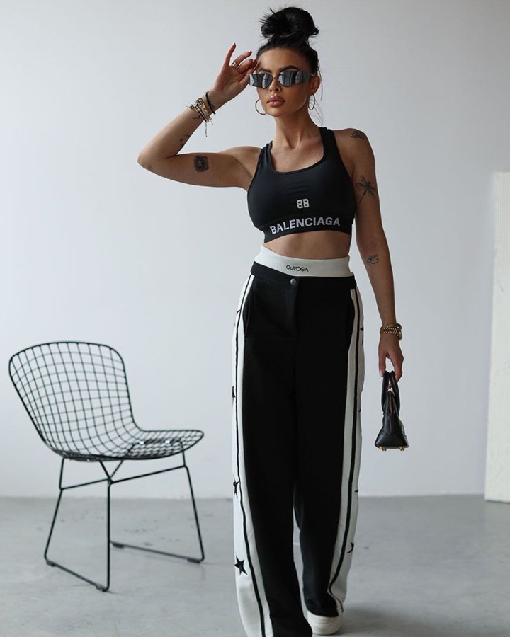 Spodnie damskie OLAVOGA ESTELLA 2025 czerń - FashionPlace - 2