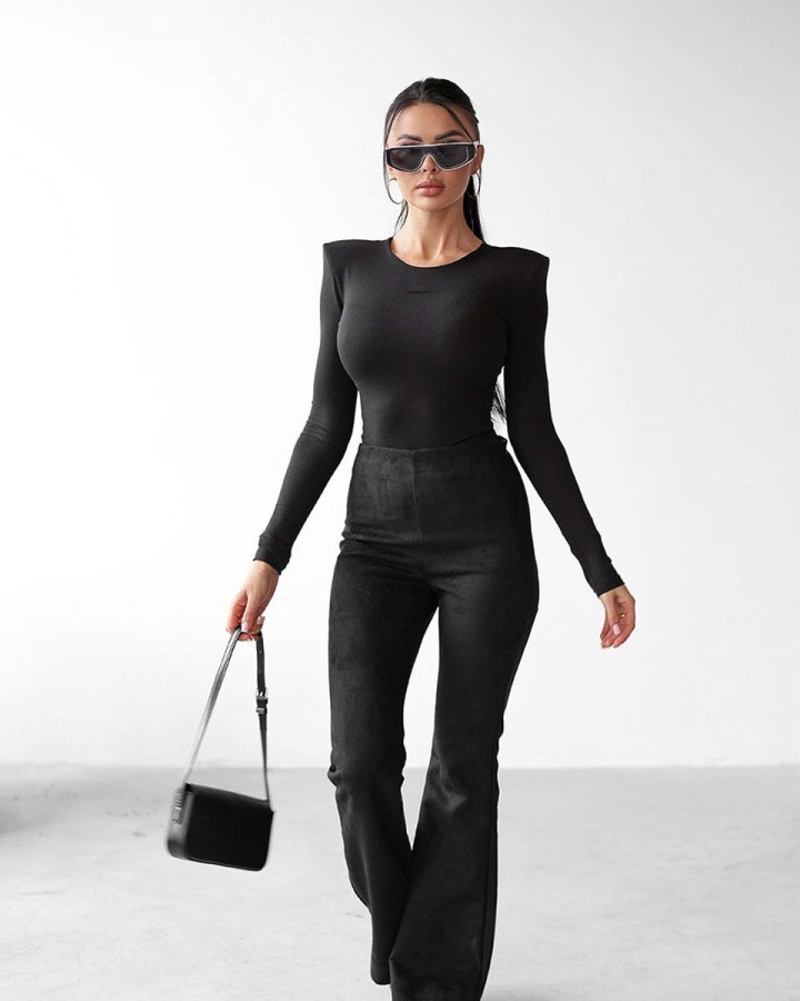 Spodnie damskie OLAVOGA ZENO 2025 czerń - FashionPlace - 2