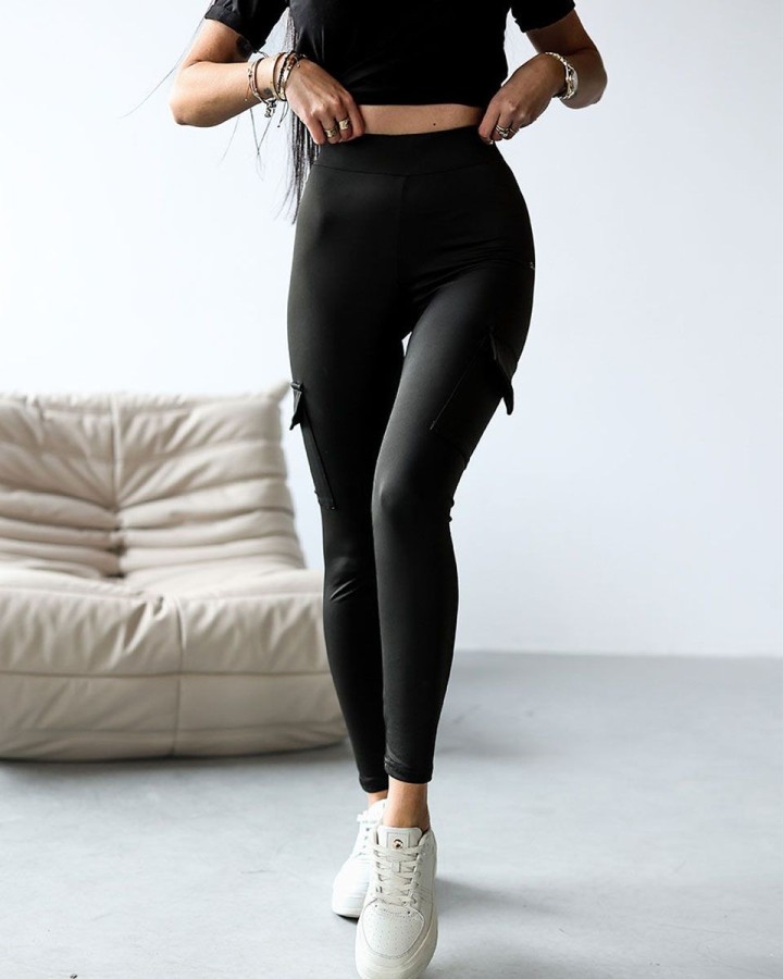 Legginsy OLAVOGA SILLOS 2025 czerń - FashionPlace - 2