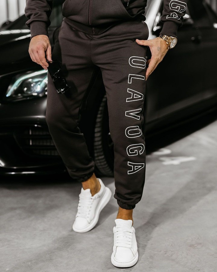 Komplet męski OLAVOGA UMRISS 2025 brąz - FashionPlace - 2
