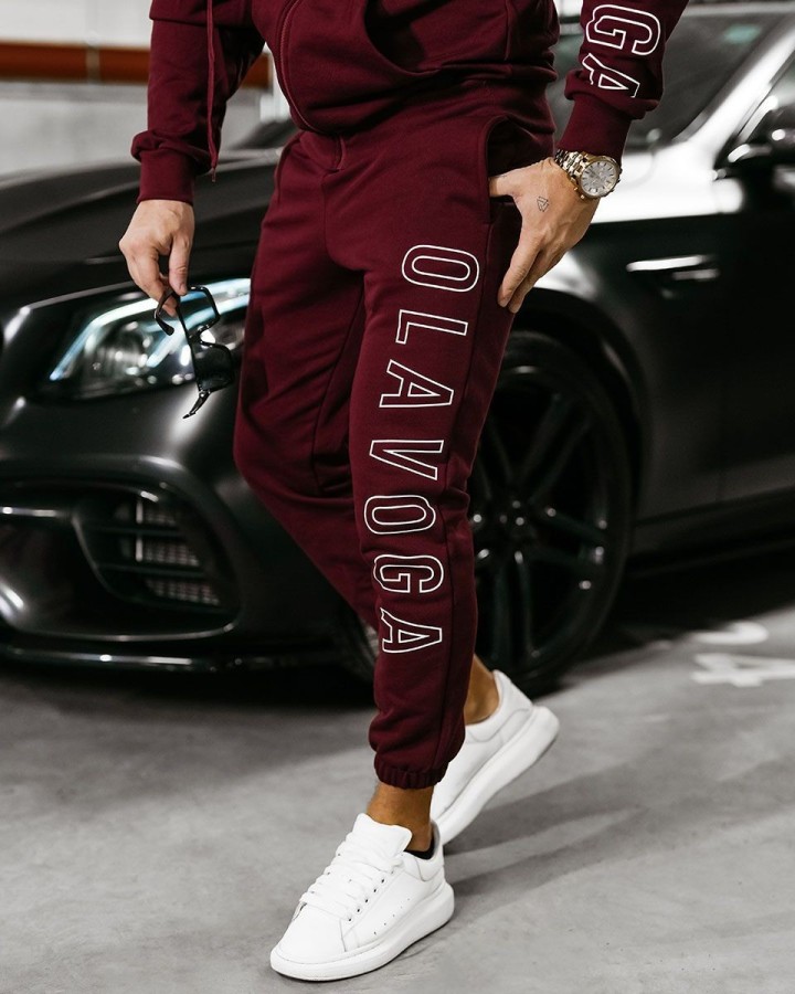 Komplet męski OLAVOGA UMRISS 2025 bordo - FashionPlace - 2