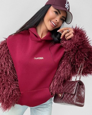 Bluza damska OLAVOGA WINX 2025 bordo - FashionPlace - 1