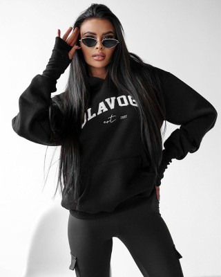 Bluza damska OLAVOGA TRODE 2025 czerń - FashionPlace - 1