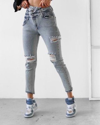 Spodnie jeansowe damskie OLAVOGA LUNA 2025 jeans - FashionPlace - 1