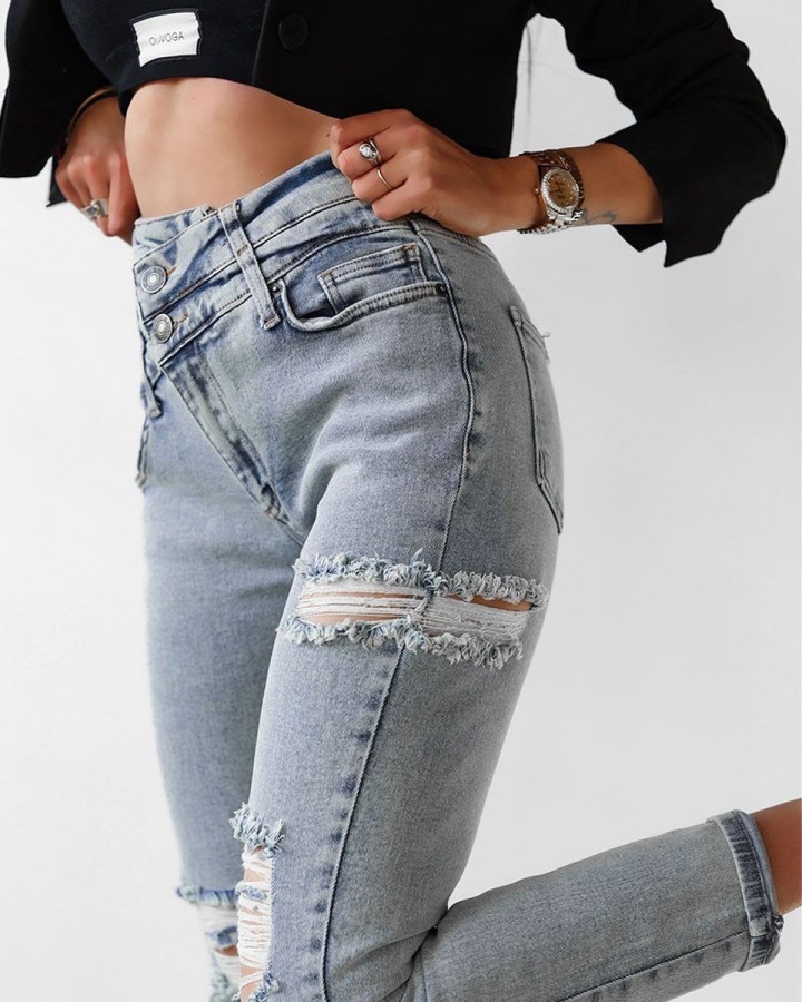 Spodnie jeansowe damskie OLAVOGA LUNA 2025 jeans - FashionPlace - 3