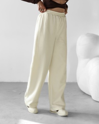 Spodnie damskie OLAVOGA HOYO 2025 ecru - FashionPlace - 1