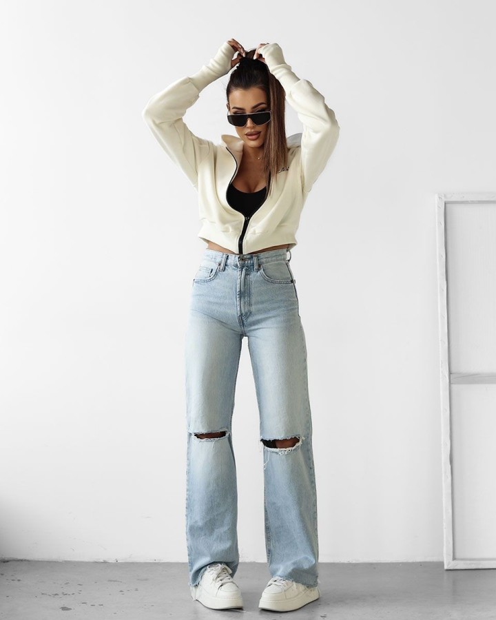 Bluza damska OLAVOGA NIVRA 2025 kość słoniowa - FashionPlace - 3