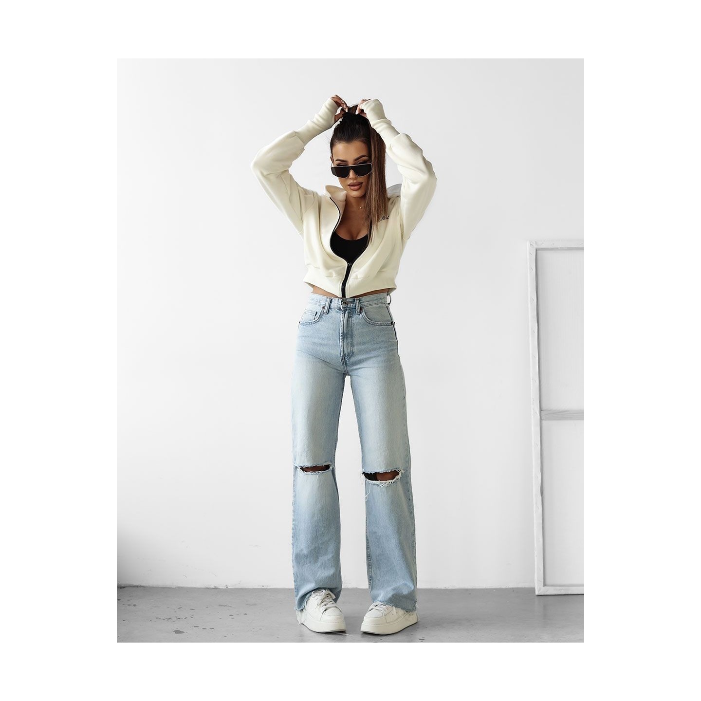 Bluza damska OLAVOGA NIVRA 2025 kość słoniowa - FashionPlace - 3