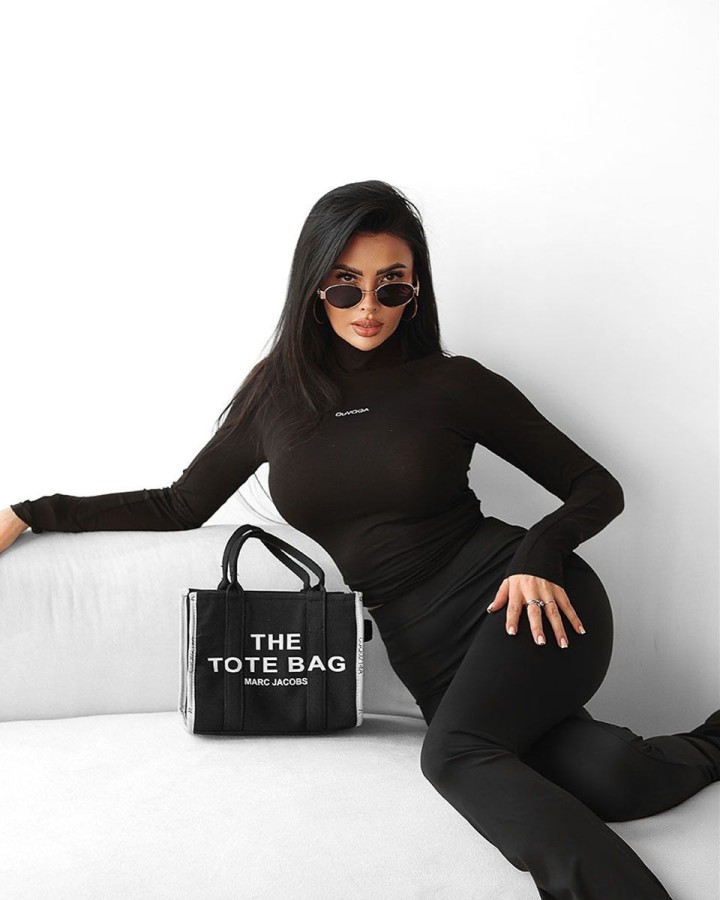 Bluzka damska OLAVOGA POLVI 2025 czerń - FashionPlace - 2