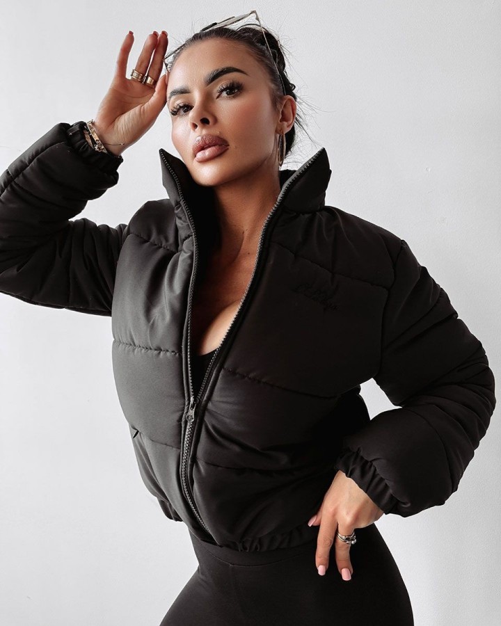 Kurtka damska OLAVOGA SKRIV 2025 czerń - FashionPlace - 1