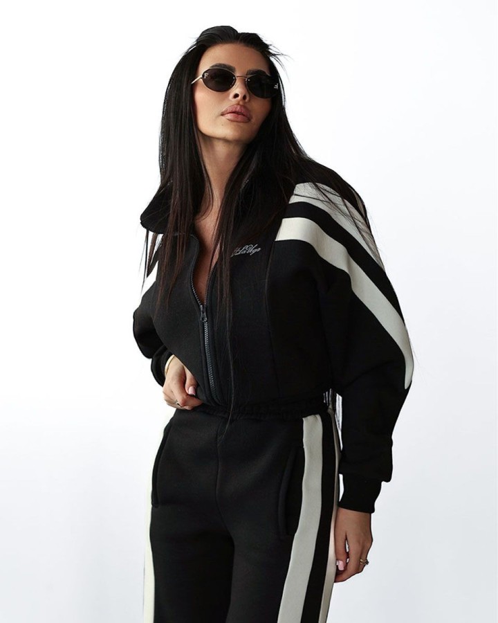 Komplet damski OLAVOGA DABI 2025 czerń - FashionPlace - 2
