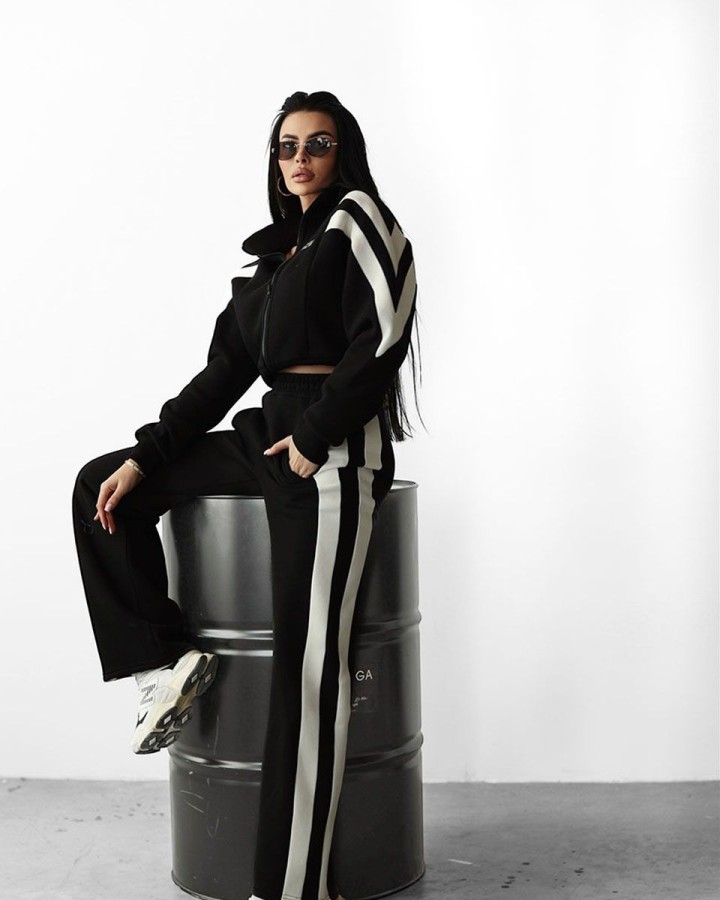 Komplet damski OLAVOGA DABI 2025 czerń - FashionPlace - 4