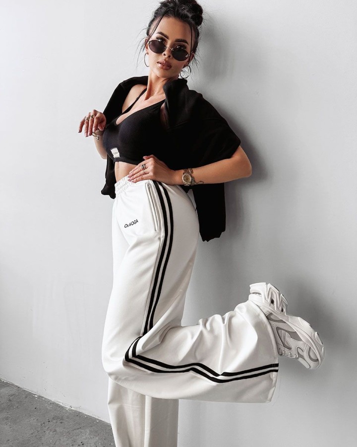 Spodnie damskie OLAVOGA ANDRA 2025 ecru - FashionPlace - 2