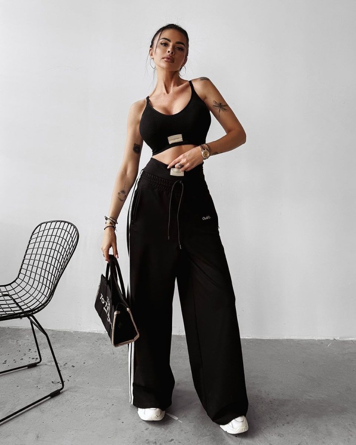Spodnie damskie OLAVOGA ANDRA 2025 czerń - FashionPlace - 3