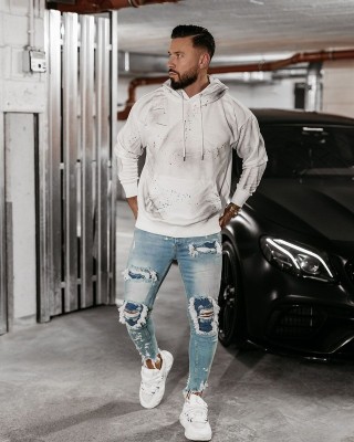 Bluza męska OLAVOGA BLADE 2025 ecru - FashionPlace - 1