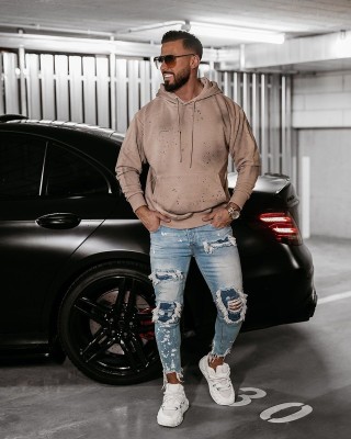 Bluza męska OLAVOGA BLADE 2025 beż - FashionPlace - 1