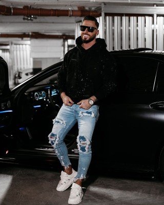 Bluza męska OLAVOGA BLADE 2025 czerń - FashionPlace - 1