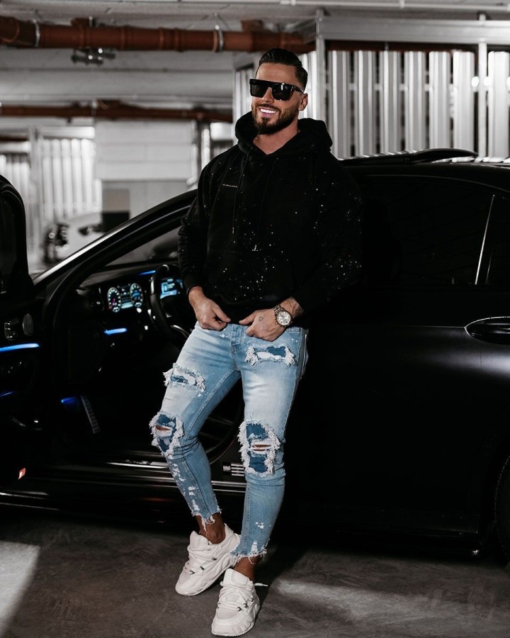 Bluza męska OLAVOGA BLADE 2025 czerń - FashionPlace - 1