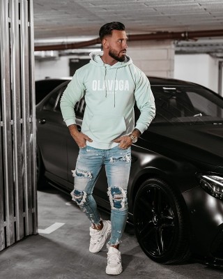 Bluza męska OLAVOGA COLD 2025 mięta - FashionPlace - 1