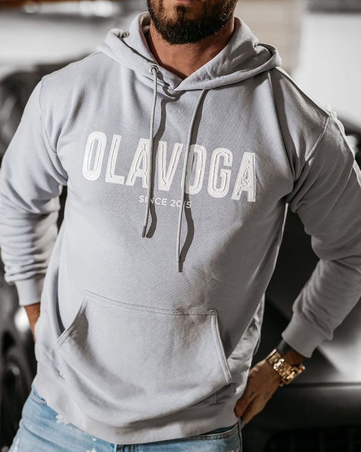Bluza męska OLAVOGA COLD 2025 szara - FashionPlace - 2