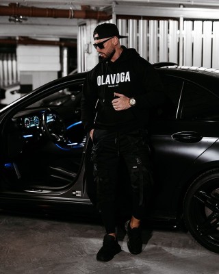 Bluza męska OLAVOGA COLD 2025 czerń - FashionPlace - 1