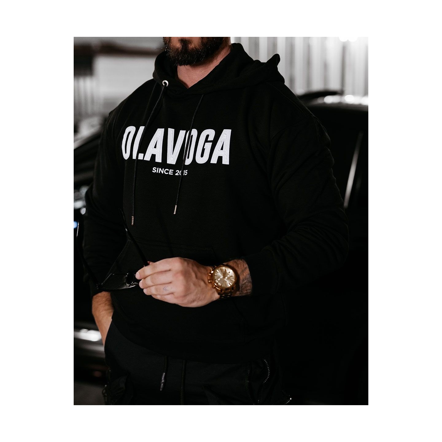 Bluza męska OLAVOGA COLD 2025 czerń - FashionPlace - 3