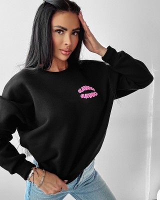 Bluza damska OLAVOGA MUTTI 2025 czerń - FashionPlace - 1