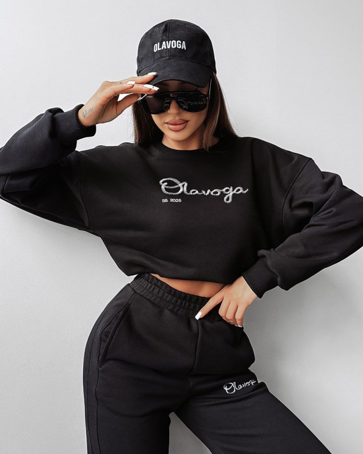 Komplet damski OLAVOGA SETELA 2025 czerń - FashionPlace - 3