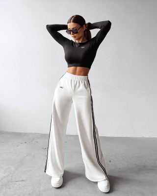 Spodnie damskie OLAVOGA DELINE 2025 ecru - FashionPlace - 1