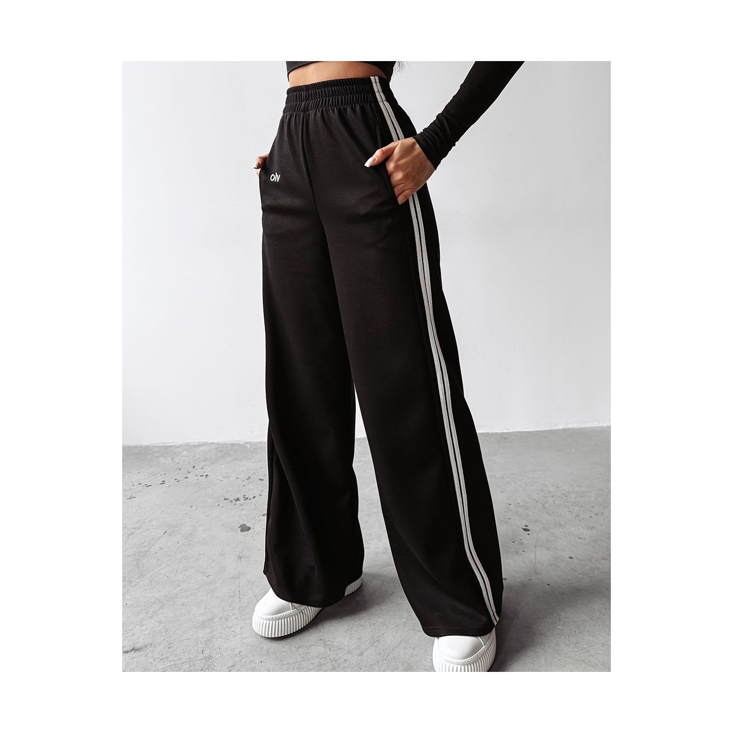 Spodnie damskie OLAVOGA DELINE 2025 czerń - FashionPlace - 4