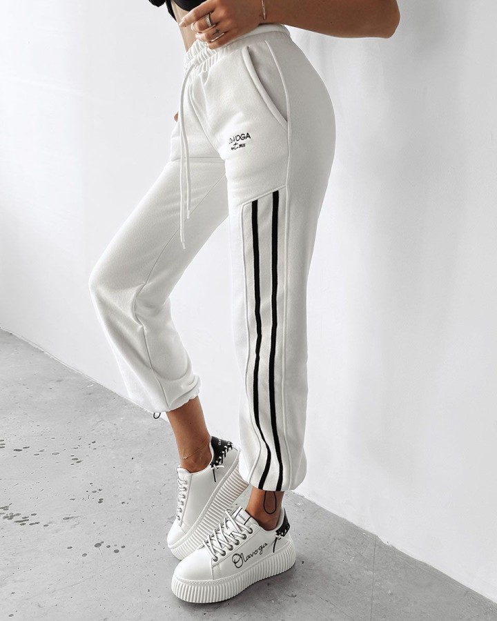 Spodnie damskie OLAVOGA CHORSE 2025 ecru - FashionPlace - 1